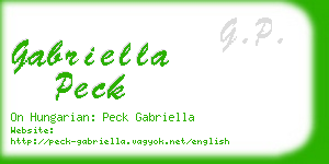 gabriella peck business card